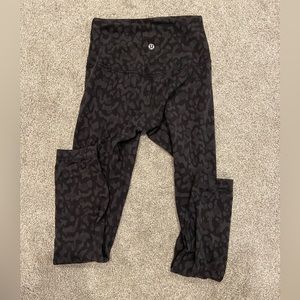army print Lululemon leggings